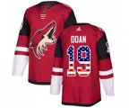 Arizona Coyotes #19 Shane Doan Authentic Red USA Flag Fashion Hockey Jersey