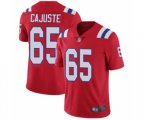 New England Patriots #65 Yodny Cajuste Red Alternate Vapor Untouchable Limited Player Football Jersey
