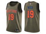 New York Knicks #19 Willis Reed Green Salute to Service NBA Swingman Jersey