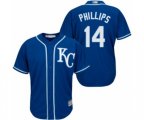 Kansas City Royals Brett Phillips Replica Blue Alternate 2 Cool Base Baseball Player Jersey