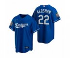 Los Angeles Dodgers Clayton Kershaw Royal 2020 World Series Replica Jersey