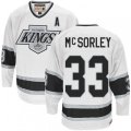 CCM Los Angeles Kings #33 Marty Mcsorley Premier White Throwback NHL Jersey