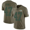 Green Bay Packers #47 Jake Ryan Limited Olive 2017 Salute to Service NFL Jersey