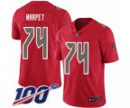 Tampa Bay Buccaneers #74 Ali Marpet Limited Red Rush Vapor Untouchable 100th Season Football Jersey