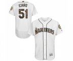 Seattle Mariners #51 Ichiro Suzuki Authentic White 2016 Memorial Day Fashion Flex Base Baseball Jersey