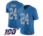 Detroit Lions #24 Andrew Adams Blue Alternate Vapor Untouchable Limited Player 100th Season Football Jersey