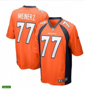 Denver Broncos #77 Quinn Meinerz Nike Orange Vapor Untouchable Limited Jersey