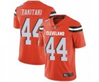 Cleveland Browns #44 Sione Takitaki Orange Alternate Vapor Untouchable Limited Player Football Jersey
