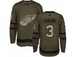 Detroit Red Wings #3 Nick Jensen Green Salute to Service Stitched NHL Jersey