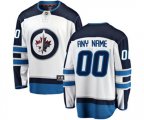 Winnipeg Jets Customized Fanatics Branded White Away Breakaway NHL Jersey