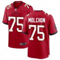Tampa Bay Buccaneers #75 John Molchon Nike Home Red Vapor Limited Jersey