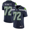 Seattle Seahawks #72 Michael Bennett Steel Blue Team Color Vapor Untouchable Limited Player NFL Jersey