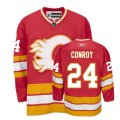 Calgary Flames #24 Craig Conroy Premier Red Third NHL Jersey