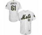 New York Mets Walker Lockett Authentic White 2016 Memorial Day Fashion Flex Base Baseball Player Jersey