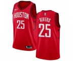 Houston Rockets #25 Austin Rivers Red Swingman Jersey - Earned Edition