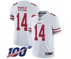 San Francisco 49ers #14 Y.A. Tittle White Vapor Untouchable Limited Player 100th Season Football Jersey