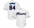 Miami Marlins Robert Dugger Replica White Home Cool Base Baseball Player Jersey