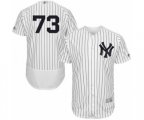 New York Yankees Mike King White Home Flex Base Authentic Collection Baseball Player Jersey