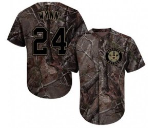 Houston Astros #24 Jimmy Wynn Authentic Camo Realtree Collection Flex Base MLB Jersey