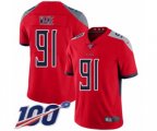 Tennessee Titans #91 Cameron Wake Limited Red Inverted Legend 100th Season Football Jersey