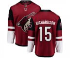 Arizona Coyotes #15 Brad Richardson Fanatics Branded Burgundy Red Home Breakaway Hockey Jersey
