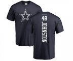 Dallas Cowboys #48 Daryl Johnston Navy Blue Backer T-Shirt