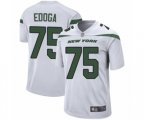 New York Jets #75 Chuma Edoga Game White Football Jersey