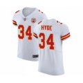 Kansas City Chiefs #34 Carlos Hyde White Vapor Untouchable Elite Player Football Jersey