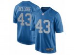 Detroit Lions #43 Nick Bellore Game Blue Alternate NFL Jersey
