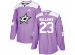 Dallas Stars #23 Brian Bellows Purple Authentic Fights Cancer Stitched NHL Jersey