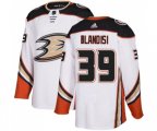 Anaheim Ducks #39 Joseph Blandisi Authentic White Away Hockey Jersey