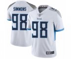 Tennessee Titans #98 Jeffery Simmons White Vapor Untouchable Limited Player Football Jersey