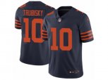 Chicago Bears #10 Mitchell Trubisky Vapor Untouchable Limited Navy Blue 1940s Throwback Alternate NFL Jersey