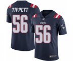 New England Patriots #56 Andre Tippett Limited Navy Blue Rush Vapor Untouchable Football Jersey