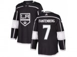 Los Angeles Kings #7 Oscar Fantenberg Black Home Authentic Stitched NHL Jersey