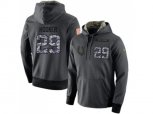 Indianapolis Colts #29 Malik Hooker Stitched Black Anthracite Salute to Service Player Performance Hoodie