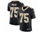 New Orleans Saints #75 Andrus Peat Vapor Untouchable Limited Black Team Color NFL Jersey