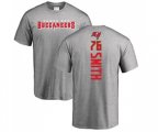 Tampa Bay Buccaneers #76 Donovan Smith Ash Backer T-Shirt