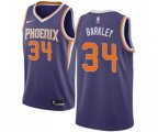 Phoenix Suns #34 Charles Barkley Swingman Purple Road NBA Jersey - Icon Edition