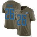 Detroit Lions #26 DeShawn Shead Limited Olive 2017 Salute to Service NFL Jersey