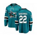 Jose Sharks #22 Jonny Brodzinski Fanatics Branded Teal Green Home Breakaway Hockey Jersey