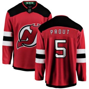 New Jersey Devils #5 Dalton Prout Fanatics Branded Red Home Breakaway NHL Jersey