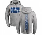 Indianapolis Colts #17 Devin Funchess Ash Backer Pullover Hoodie