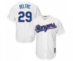 Texas Rangers #29 Adrian Beltre Authentic White Cooperstown Baseball Jersey