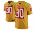 Los Angeles Rams #30 Todd Gurley Gold Nike City Edition Jersey