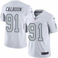 Oakland Raiders #91 Shilique Calhoun Limited White Rush Vapor Untouchable NFL Jersey