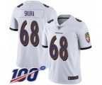 Baltimore Ravens #68 Matt Skura White Vapor Untouchable Limited Player 100th Season Football Jersey
