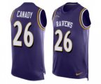 Baltimore Ravens #26 Maurice Canady Elite Purple Player Name & Number Tank Top Football Jersey
