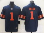 Chicago Bears #1 Justin Fields Nike Navy 2021 Draft First Round Pick Alternate Limited Jersey