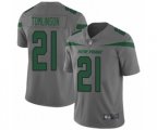 New York Jets #21 LaDainian Tomlinson Limited Gray Inverted Legend Football Jersey